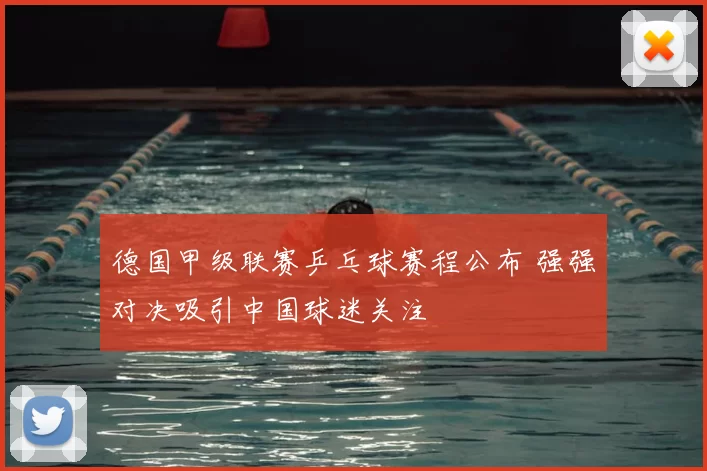 德国甲级联赛乒乓球赛程公布 强强对决吸引中国球迷关注